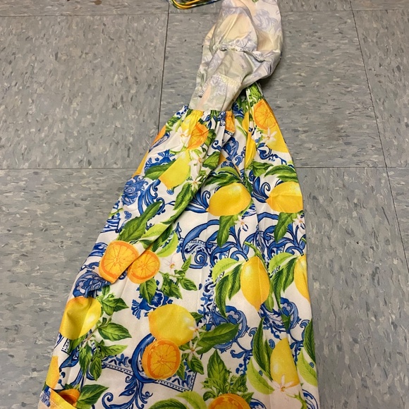 SHEIN Lemon and Vine Print Summer Dress - Picture 2 of 3